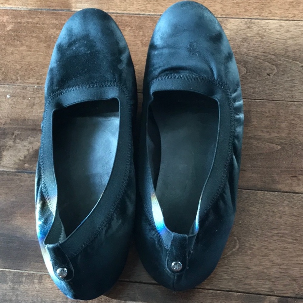 Stuart Weitzman Flats- Suede- Black- Size 8